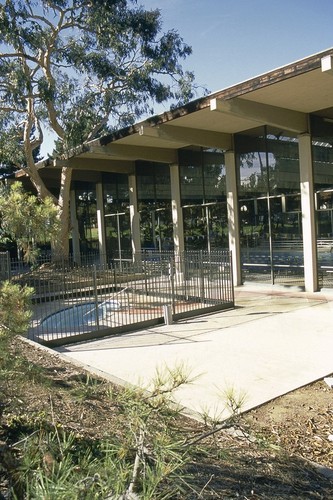 Natatorium: exterior: south side