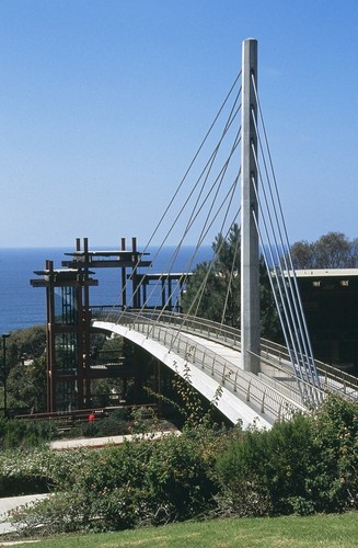 Scripps Crossing Pedestrian Bridge: view from the east side