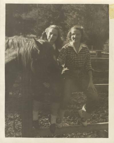 Helen Graham, Virginia Horner with horse