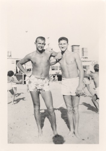 Dave Sachau, Bill Lidderdale at Cowell Beach