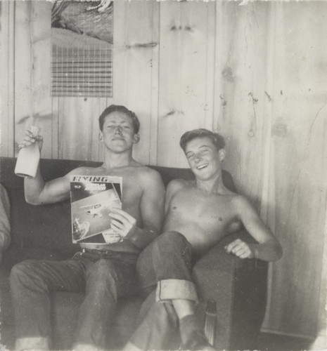 Lloyd Ragon and Harry Murray at Cowell Beach