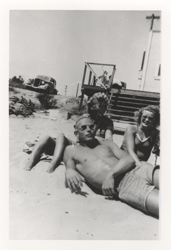 Mary Jane Warren, Joan Porter, Rita Thompson at Cowell Beach