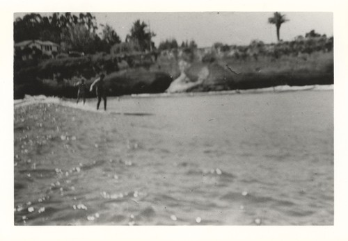 Sam Maugeri, Bill Grace at Cowell Beach