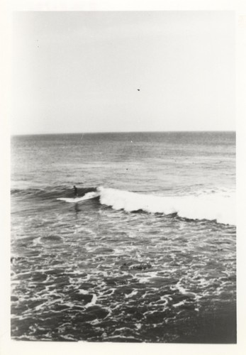 Unidentified surfers at Pleasure Point