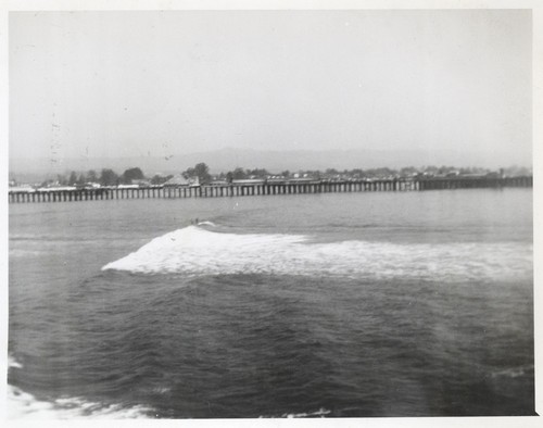 Unidentified surfer at Cowell Beach