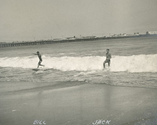 Bill Grace and Jack Moore at Cowell Beach