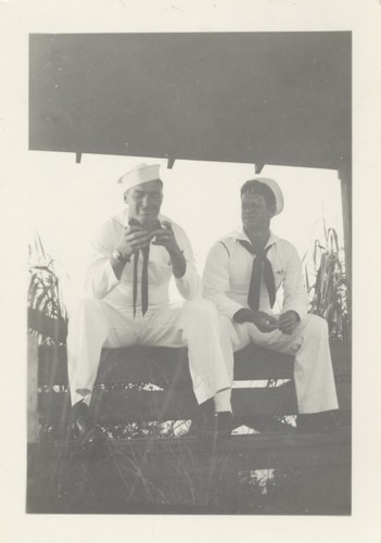 Holmes, Lloyd Hooper in naval uniforms, Florida