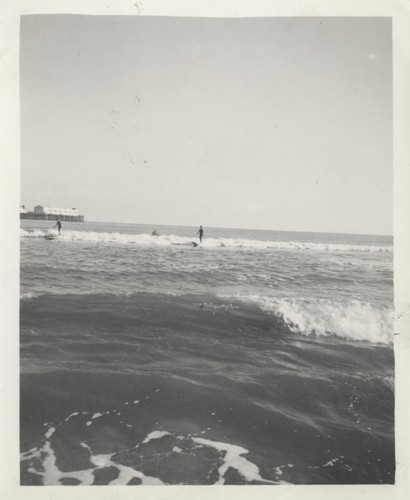 Unidentified surfer at Cowell Beach