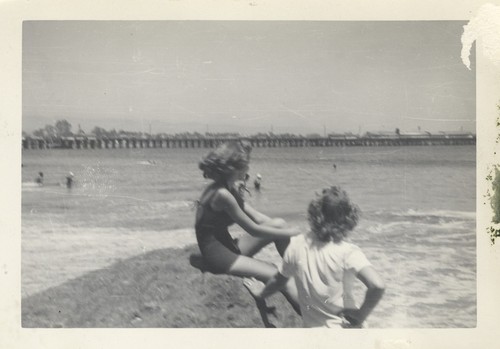 Barbara Merrell, Mary Jane Warren at Cowell Beach