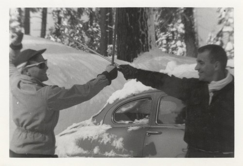 Terrence Hickey, John Larrecq at Tahoe Village