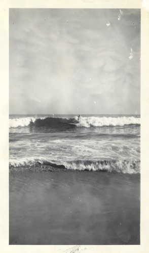 Unidentified surfers at Cowell Beach