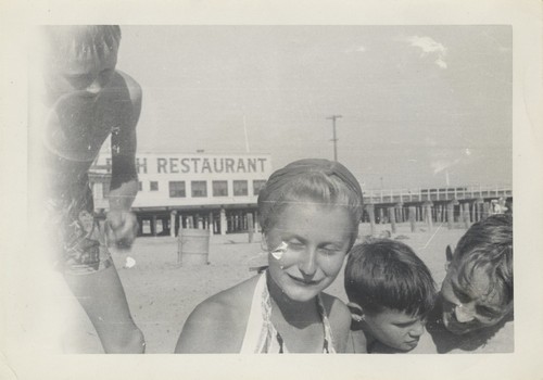 Betty Nichols at Cowell Beach