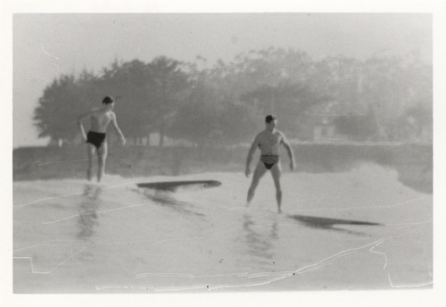 Jack Moore, Don Patterson at Cowell Beach