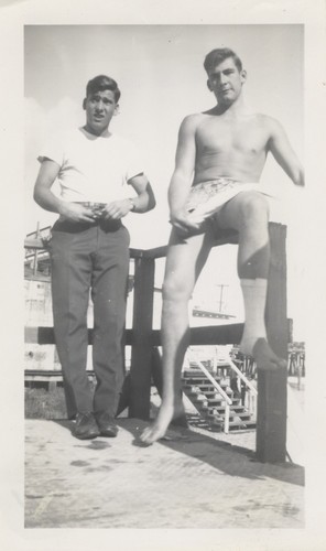 Terrence Hickey, Bob Rittenhouse at Cowell Beach