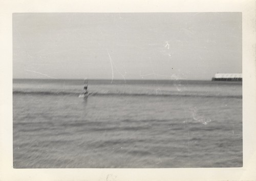 Unidentified surfer at Cowell Beach