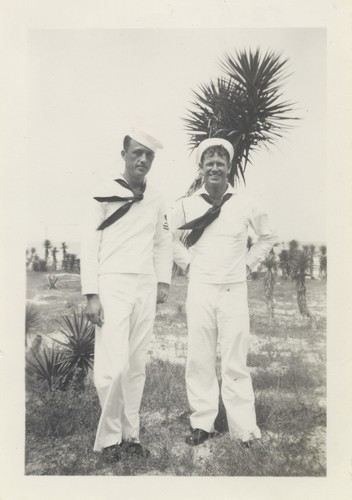 Holmes, Lloyd Hooper in naval uniforms, Florida