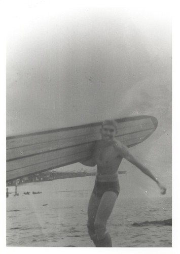 Eugene "Jeep" Allen at Cowell Beach