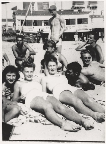 Joyce Riordan, Carol Stanley, Betty Frapwell, Bob Gillies, Charley hall (front row). Harry Mayo, Julio Ghidinelli, Edie Ann Gates, Leon Williams (back row)