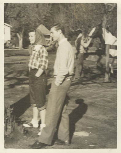 Phyllis Cole, Joe Queener at ranch