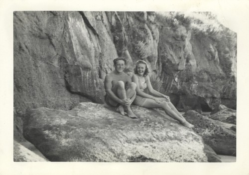 Lloyd Ragon, Vera Lou Marsh at Cowell Beach