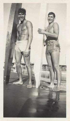 Terrence Hickey, Bob Rittenhouse at Cowell Beach