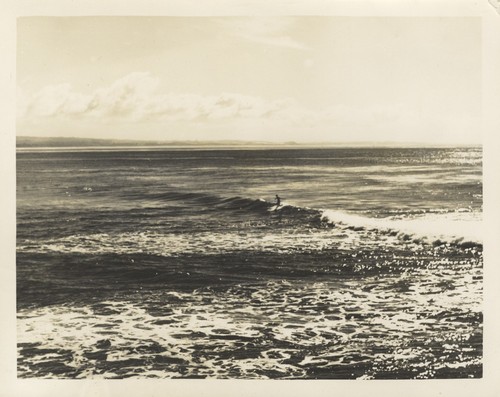 Unidentified surfers at Pleasure Point