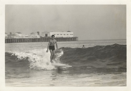 Alex "Pinky" Pedemonte at Cowell Beach