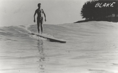 Blake Turner surfing at Cowell Beach