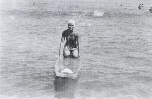 Shirley Templeman at Cowell Beach