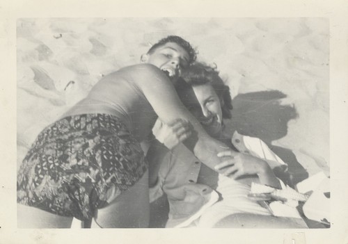 Gerald Owens, Jane Mathews at Cowell Beach