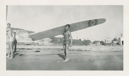 Alex Hokamp, Harry Mayo, and Harry Murray at Cowell Beach