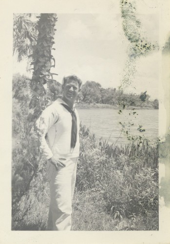 Lloyd Hooper in naval uniform, Florida