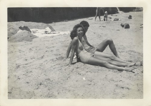 Jane Mathews, Howard Winterhalder at Cowell Beach