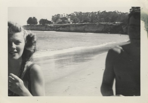 Barbara Merrell, Harry Mayo at Cowell Beach