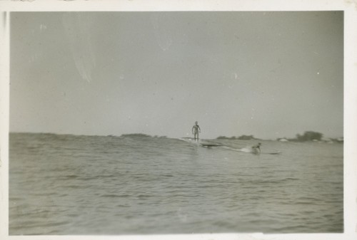 Jack Moore and Lloyd Ragon at Cowell Beach