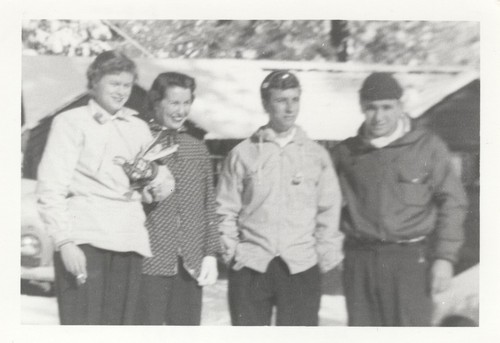 Myrna Billups Hickey, Diane Miller, Ted Schultz, John Larrecq at Tahoe Village