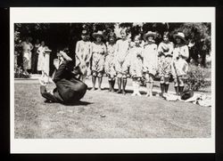 Luther Burbank doing somersaults