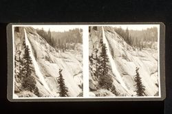 Stereoscope card (Stereographic)--Nevada Fall, Yosemite National Park