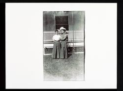 Edna Burbank Hayes and Marie Swanson at 420 Castle Street, Santa Rosa, California (Photo Print--Edna Burbank Hayes Wonder Book)