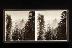 Stereoscope card (Stereographic)--Half Dome, Yosemite National Park