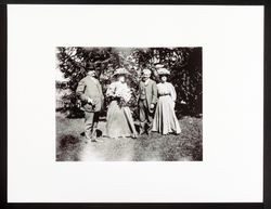 Ella Wheeler Wilcox, her husband, Emma Burbank Beeson, and Luther Burbank (Photo Print--Edna Burbank Hayes Wonder Book)
