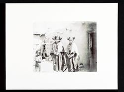 Three Girls at Pueblo (Photo Print--Edna Burbank Hayes Wonder Book)