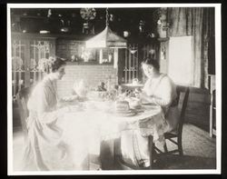 Elizabeth Burbank and Margaret Chryst, Tea