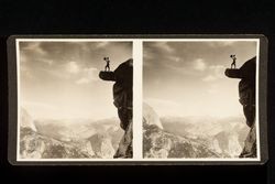 Stereoscope card (Stereographic)--Glacier Point, Yosemite National Park