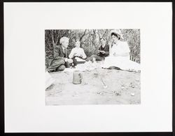 Luther Burbank, Emma, Mr. Beeson, and Marie Swanson on Picnic (Photo Print--Edna Burbank Hayes Wonder Book)