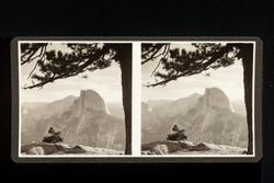 Stereoscope card (Stereographic)--Half Dome, Yosemite National Park