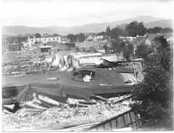 Earthquake ruins, Santa Rosa, California, 1906