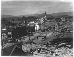 Earthquake ruins, Santa Rosa, California, 1906