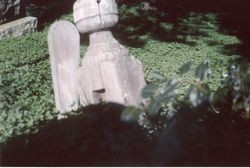 Wielter wooden grave marker in the Santa Rosa Rural Cemetery, Santa Rosa, California, 1964