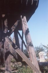 Water tower in the Santa Rosa Rural Cemetery, Santa Rosa, California, 1964